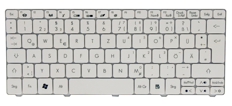 Gateway Tastatur deutsch (DE) weiß Gateway LT25 Serie (Original)