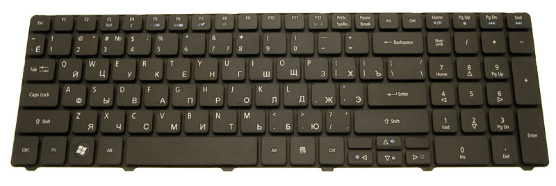 Acer Tastatur russisch (RU) schwarz Aspire 7250 Serie (Original) Acer Tastatur russisch (RU) schwarz Aspire 7250 Serie (Original)