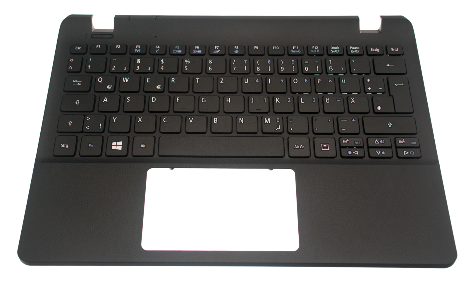 Acer Tastatur deutsch (DE) + Topcase schwarz TravelMate B116-M Serie (Original)