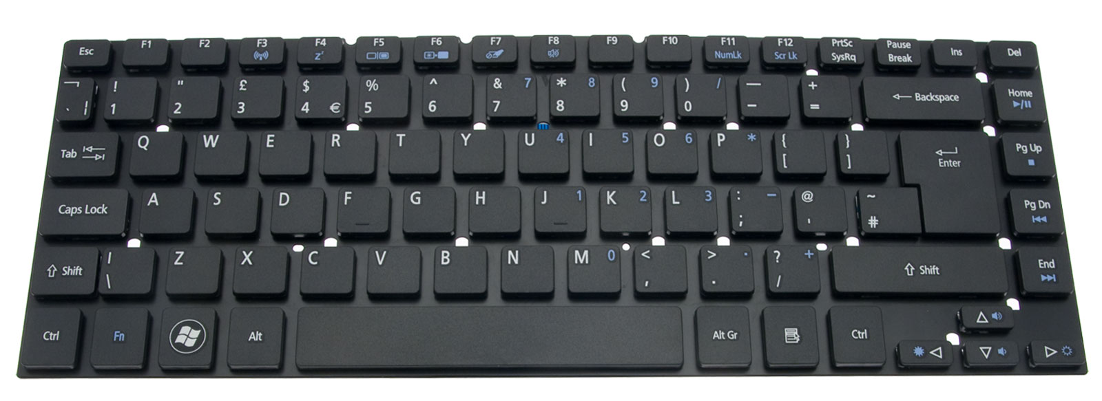 Acer Tastatur englisch (GB) schwarz Aspire 4830 Serie (Original)