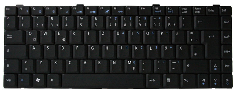 Acer Tastatur deutsch (DE) schwarz TravelMate 3200 Serie (Original)