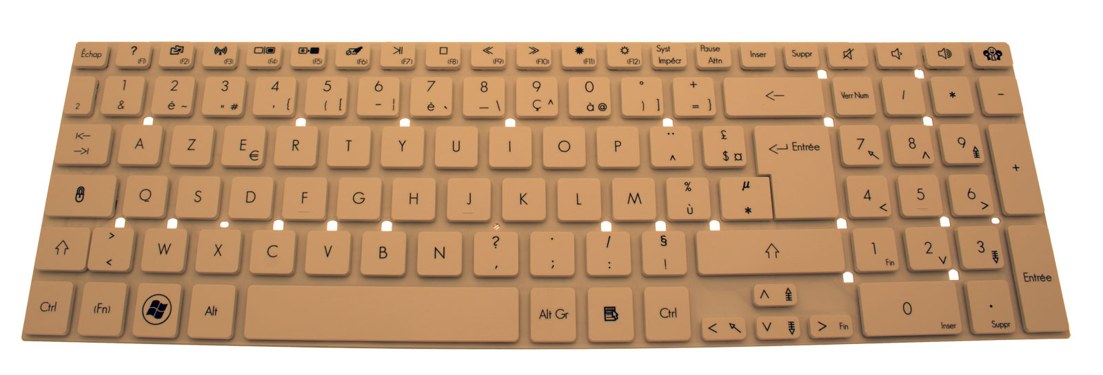 PackardBell Tastatur französisch (FR) weiß EasyNote TV43HC Serie (Original)