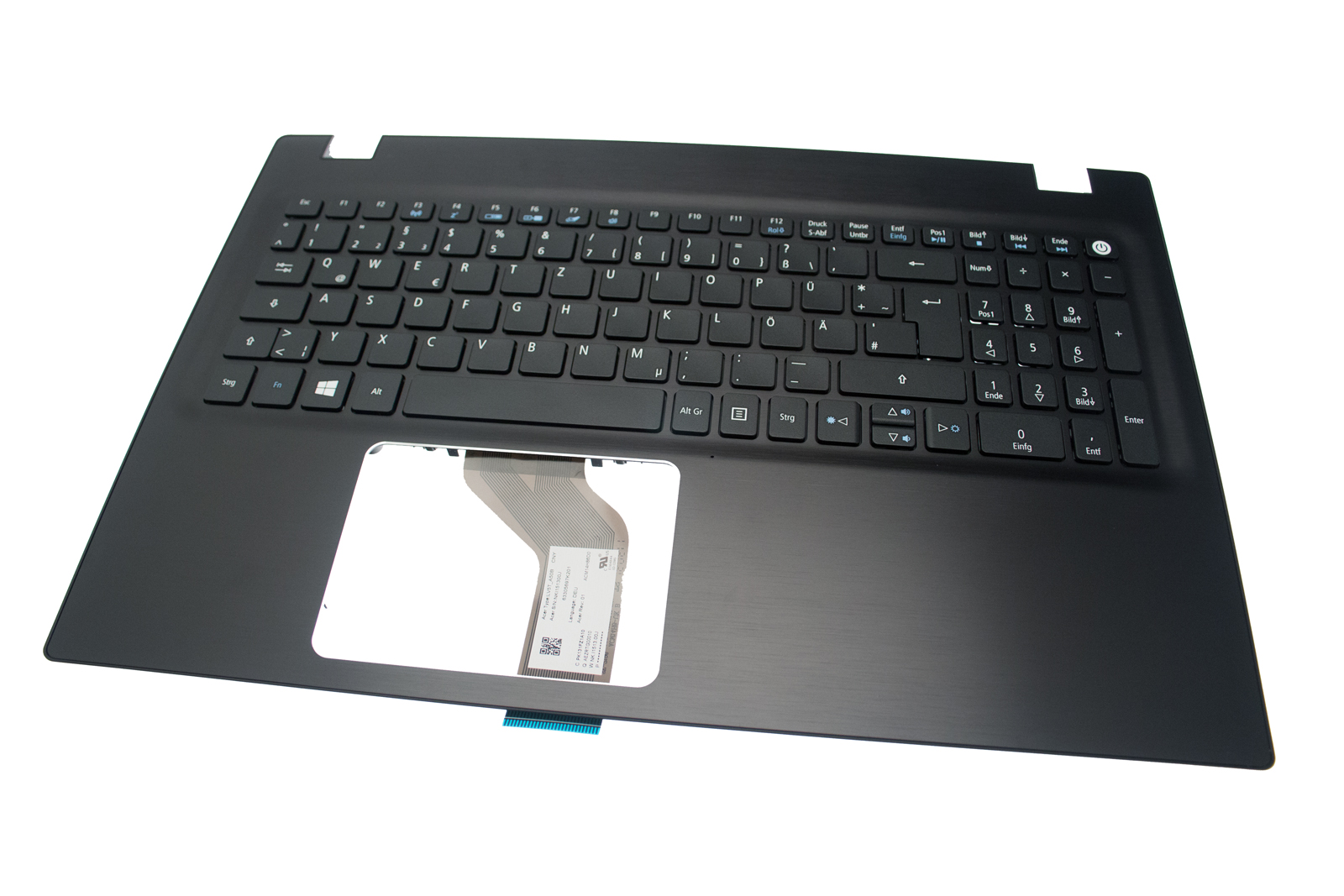 Acer Tastatur deutsch (DE) + Topcase schwarz Aspire F15 F5-571G Serie (Original)