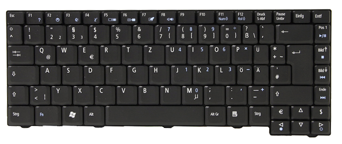 Acer Tastatur deutsch (DE) schwarz Aspire 2930Z Serie (Original)