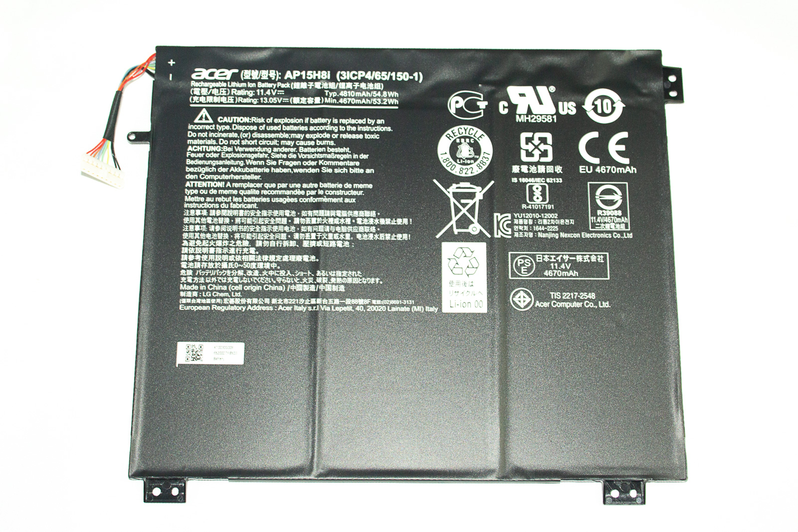 Acer Akku / Batterie / Battery / Poly 4920 mAh Swift 1 SF114-31 Serie (Original)