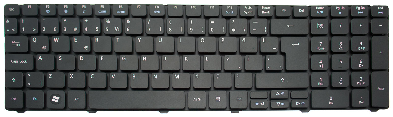 Acer Tastatur türkisch (TR) Aspire 7250 Serie (Original) Acer Tastatur türkisch (TR) Aspire 7250 Serie (Original)