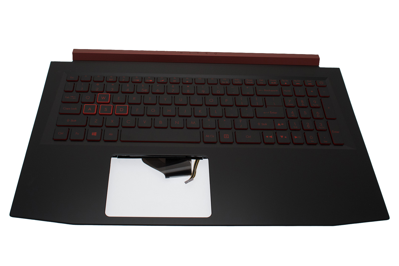 Acer Tastatur beleuchtet US-Int. (US) + Topcase schwarz Aspire Nitro 5 AN515-31 Serie (Original)