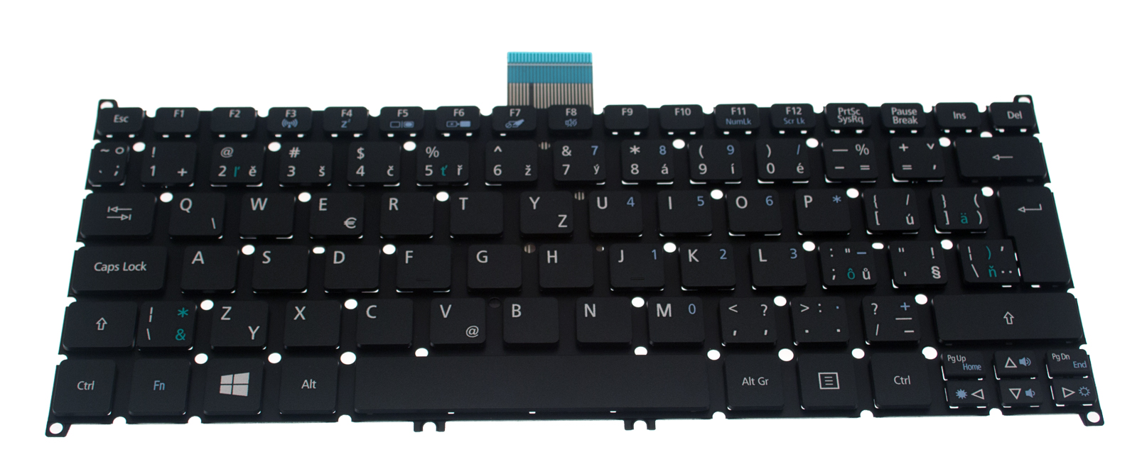 Acer Tastatur tschechisch slovakisch (CZ/SK) schwarz Aspire ONE 756 (Original)