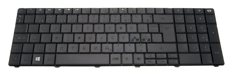 Gateway Tastatur skandinavisch (NORDIC) schwarz Gateway NV50A Serie (Original)