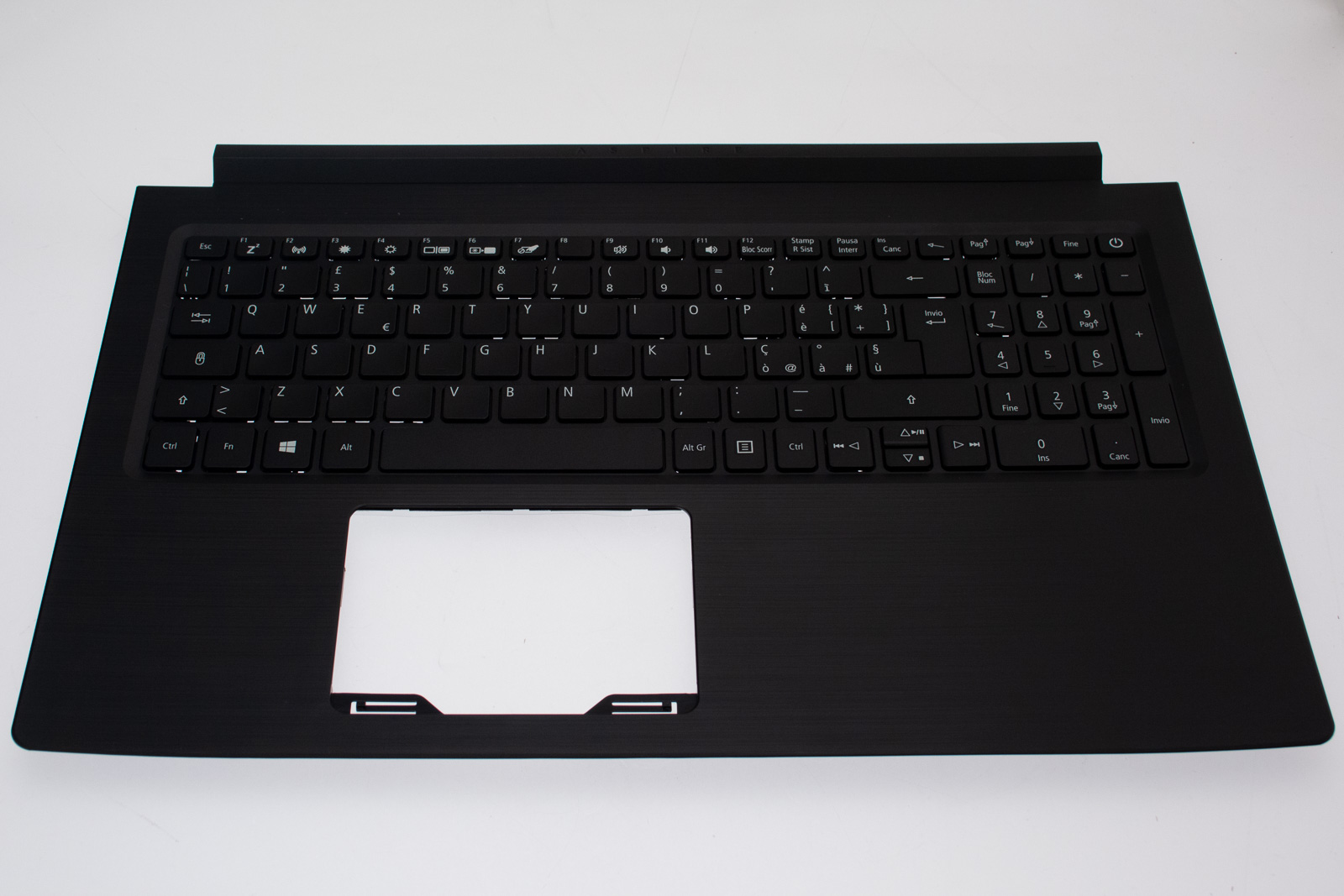 Acer Tastatur beleuchtet italienisch (IT) + Topcase schwarz Aspire 5 A515-52G Serie (Original)