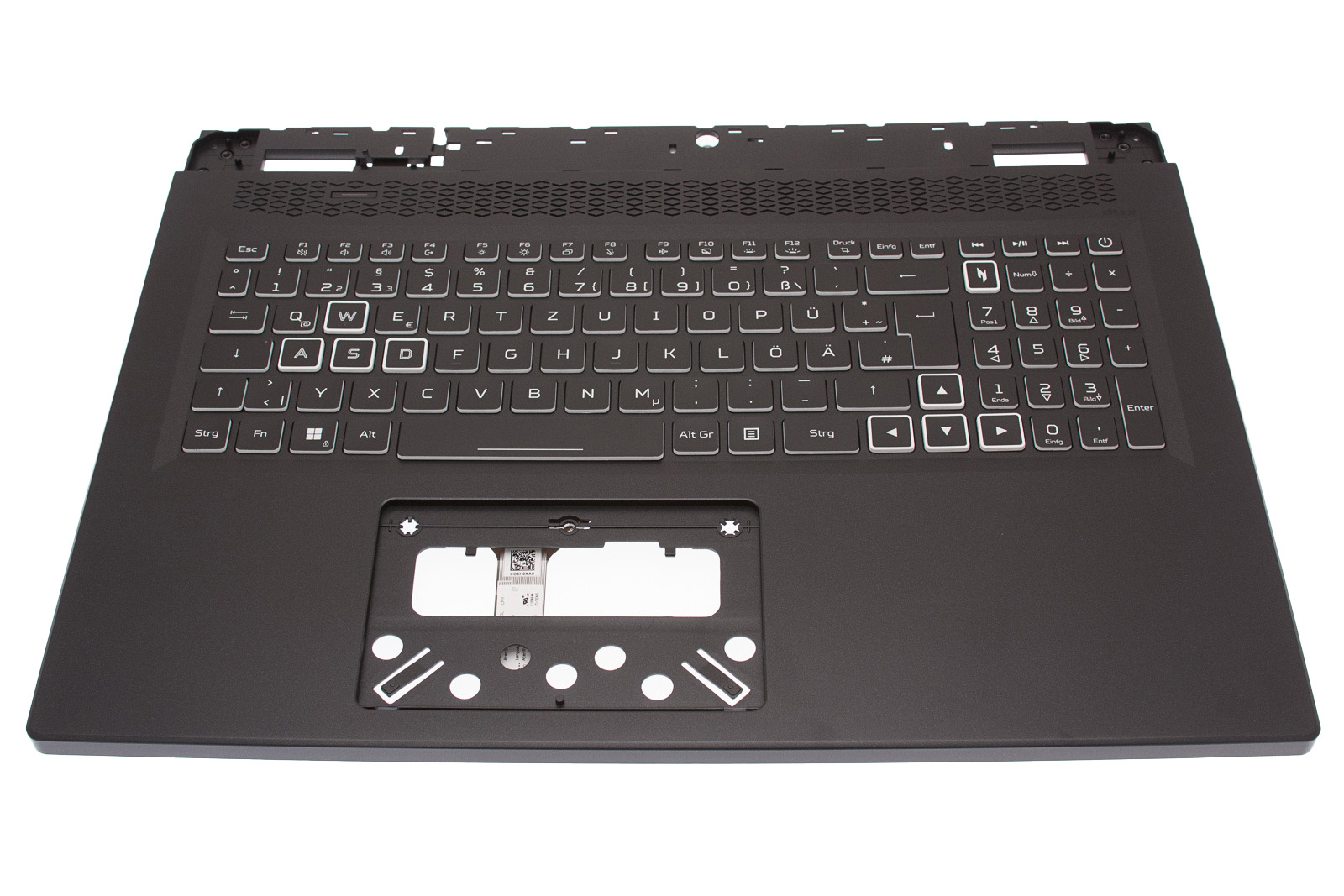 Acer Gehäuseoberteil mit Tastatur (Deutsch) hintergrundbeleuchtet Nitro 17 AN17-51 Serie (Original)