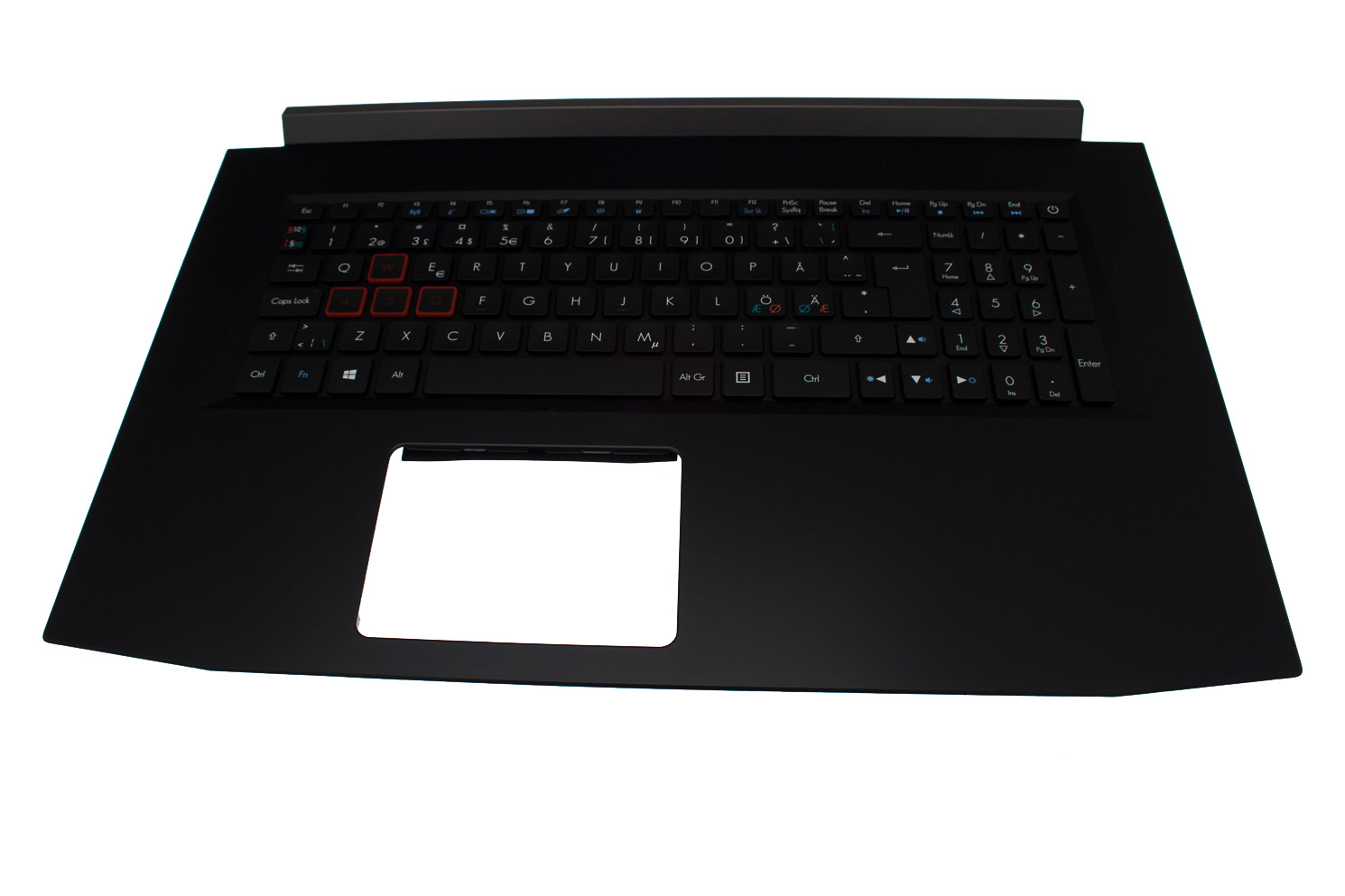 Acer Tastatur beleuchtet Nordisch (NORDIC) + Top case schwarz Predator Helios 300 PH317-52 Serie (Original)