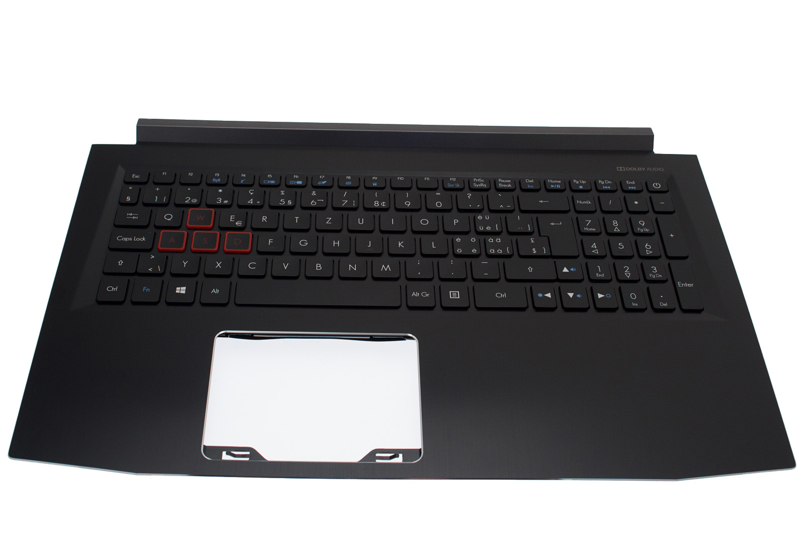 Acer Tastatur beleuchtet Schweiz (CH) + Top case schwarz Predator Helios 300 PH315-51 Serie (Original)