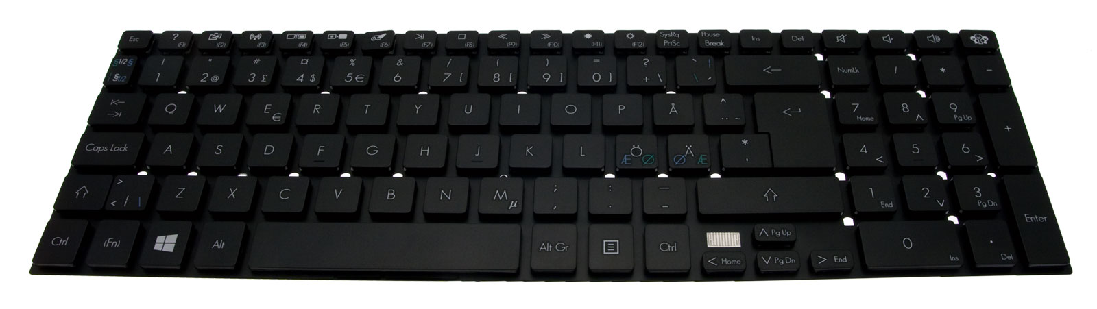 PackardBell Tastatur skandinavisch (NORDIC) schwarz EasyNote TV11CM Serie (Original)