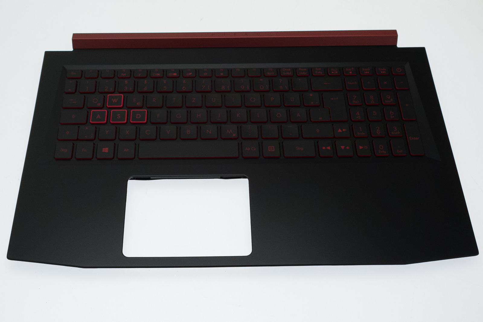 Acer Tastatur beleuchtet Deutsch (DE) + Top case schwarz Aspire Nitro 5 AN515-41 Serie (Original)