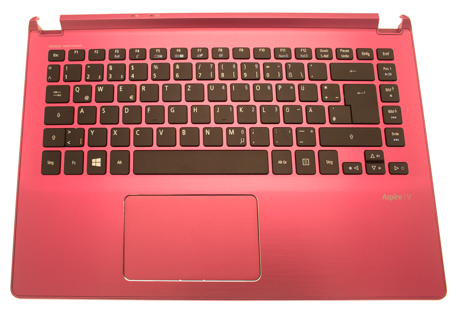 Acer Tastatur deutsch (DE) + Top Case pink Aspire V5-473 Serie (Original)