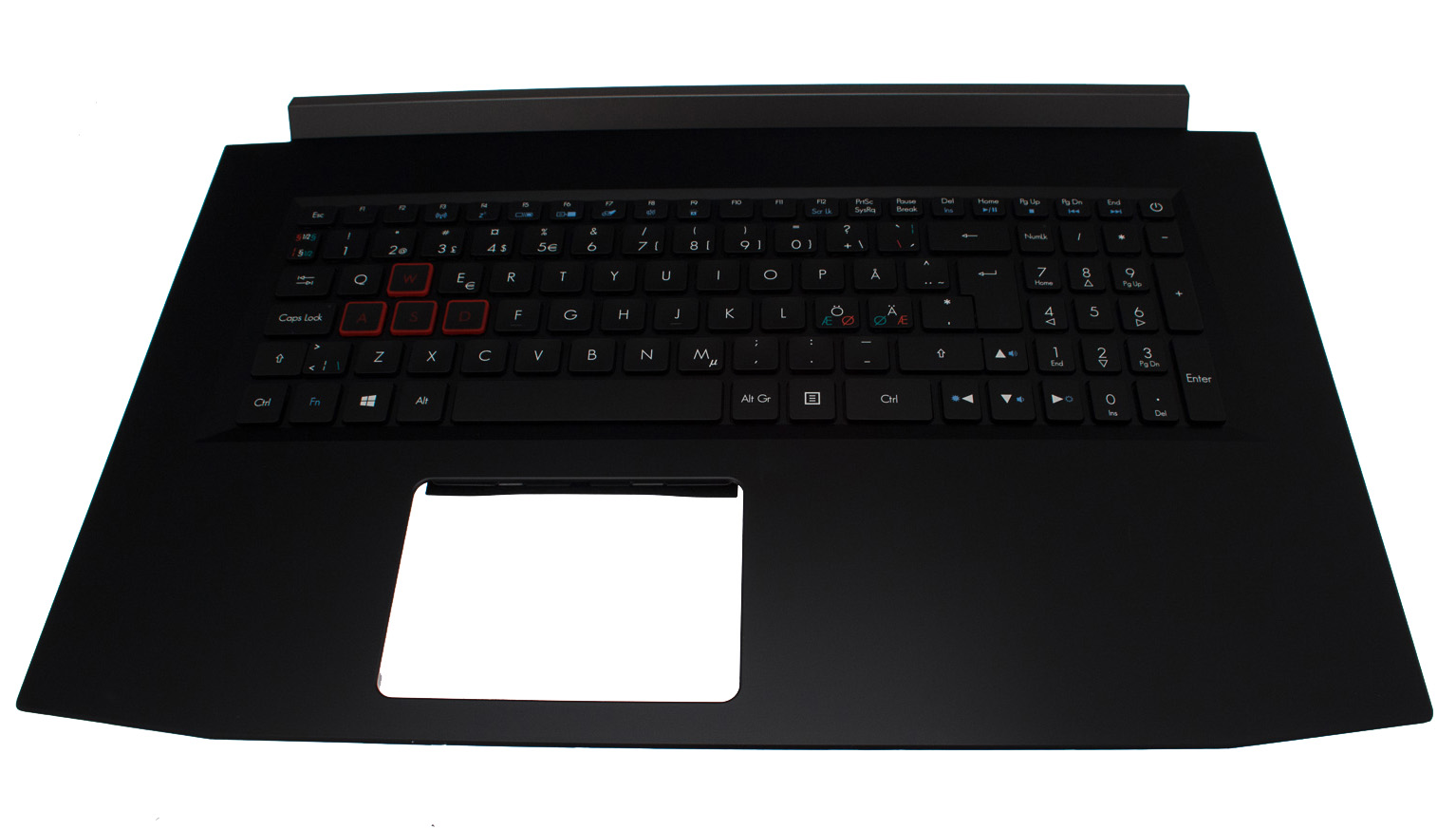 Acer Tastatur beleuchtet skandinavisch (NORDIC) + Topcase schwarz Predator Helios 300 PH317-51 Serie (Original)