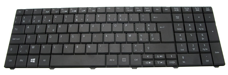Acer Tastatur belgisch (BE) schwarz TravelMate 8572TG Serie (Original)