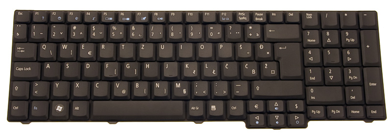 eMachines Tastatur slowenisch kroatisch (SI/HR) eMachines E728 Serie (Original)