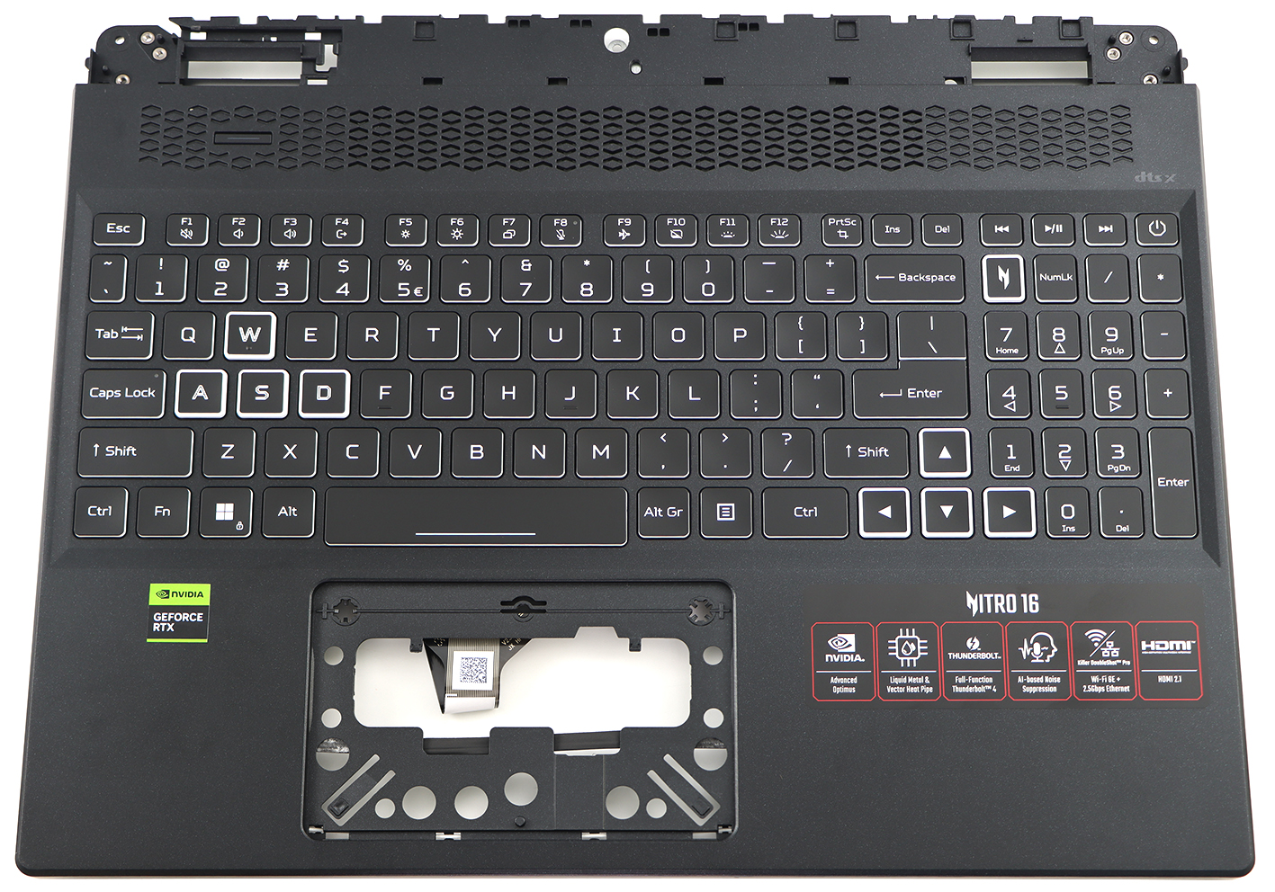 Acer COVER.UPPER.W/KB.US-INT Nitro 16 AN16-42 Serie (Original)