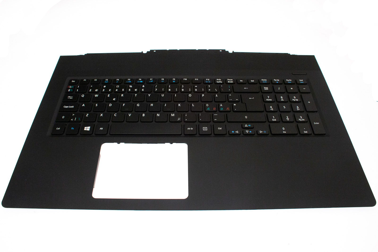Acer Tastatur beleuchtet Nordisch (NORDIC) + Top case schwarz Aspire V Nitro7-791G Serie (Original)