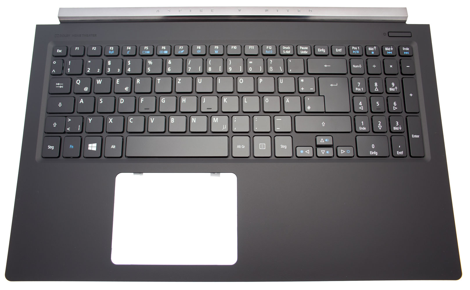 Acer Tastatur beleuchtet Deutsch (DE) + Top case schwarz Aspire V Nitro7-591G Serie (Original)