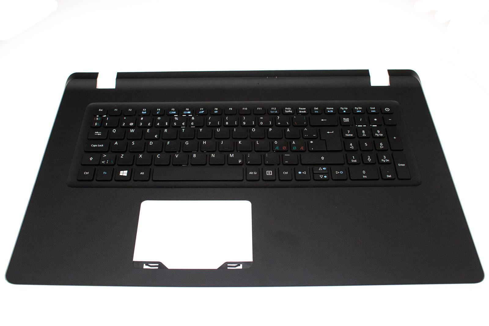 Acer Tastatur Nordisch (NORDIC) + Top case schwarz Aspire 5 A517-51 Serie (Original)