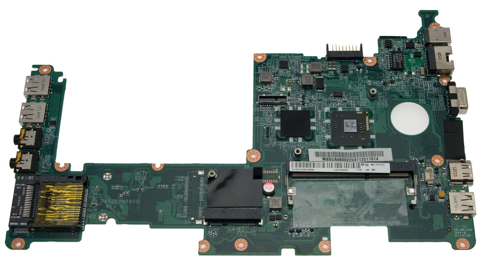 Gateway Mainboard W/CPU/N2600.WO/3G Gateway LT40 Serie (Original)