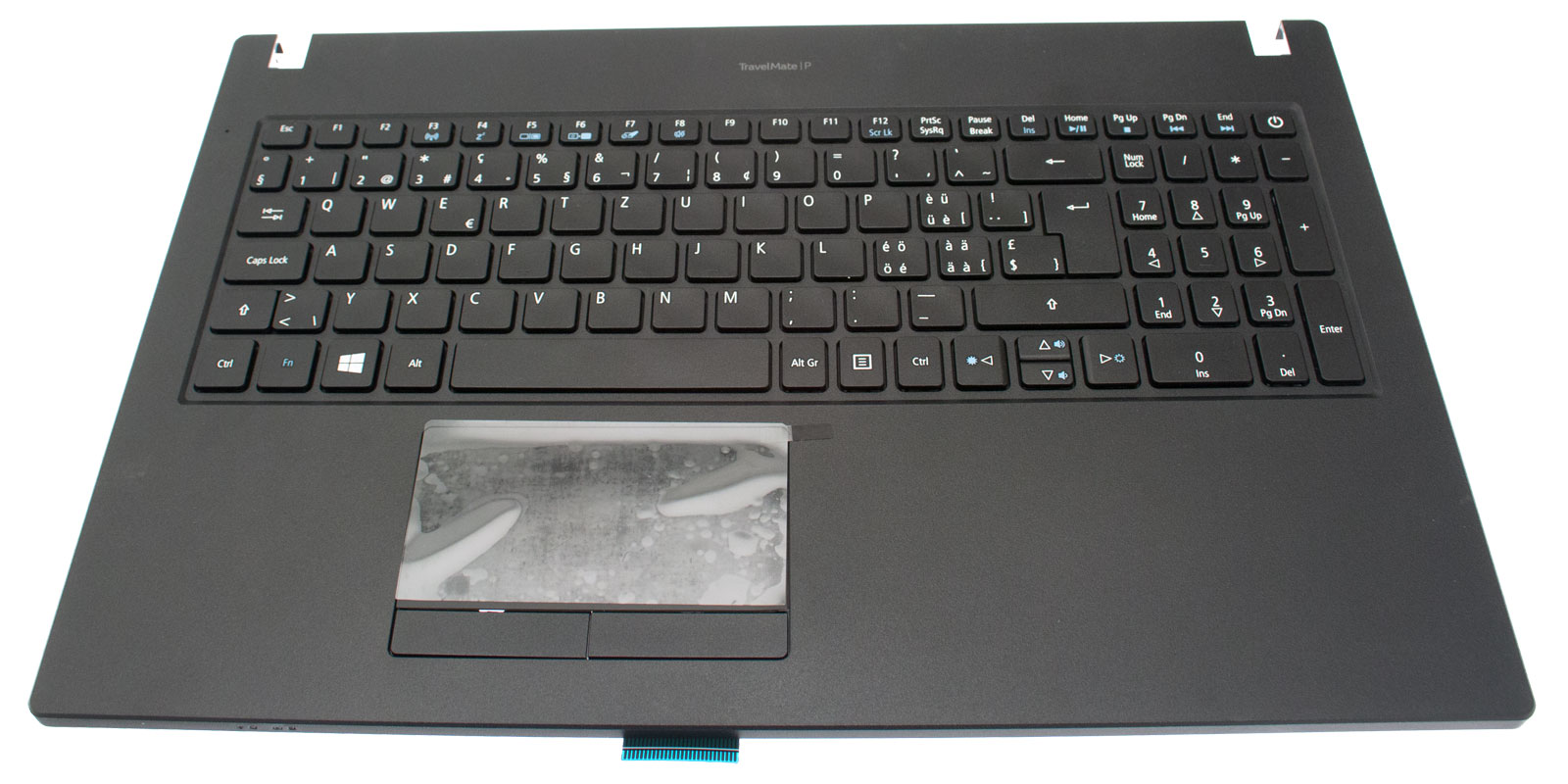 Acer Tastatur schweizerisch (CH) + Topcase schwarz TravelMate P2510-M Serie (Original)