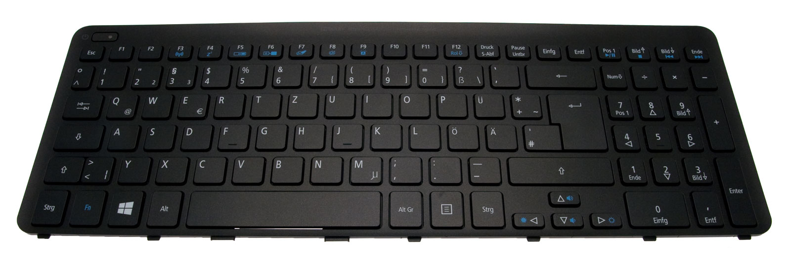 Acer Tastatur beleuchtet deutsch (DE) schwarz Aspire V5-531G Serie (Original)