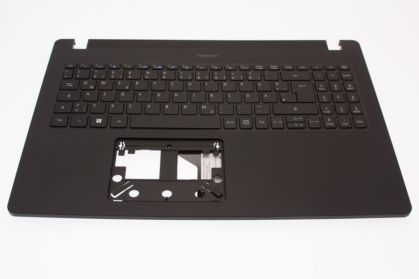 Acer Gehäuseunterteil mit Tastatur (Deutsch) hintergrundbeleuchtet / Cover upper with Keyboard (German) backlit TravelMate P2 P215-53 Serie (Original)