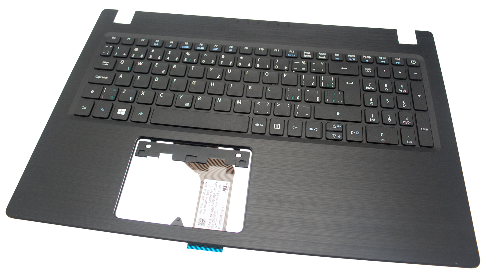Acer Tastatur tschechisch slovakisch (CZ/SK) + Topcase schwarz Aspire 3 A315-31 Serie (Original)