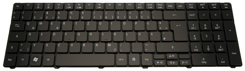 Acer Tastatur deutsch (DE) schwarz Aspire 5810TZG Serie (Original)