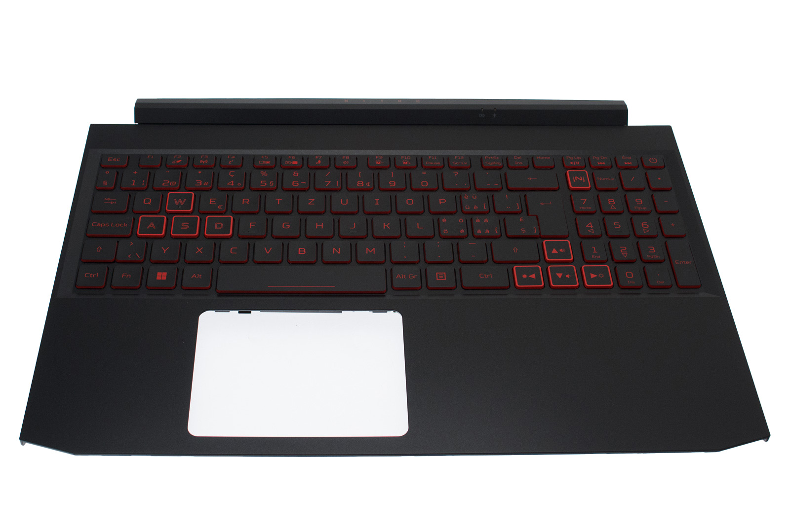 Acer Tastatur beleuchtet Schweiz/Deutsch (CH/DE) + Top case schwarz Nitro 5 AN515-56 Serie (Original)