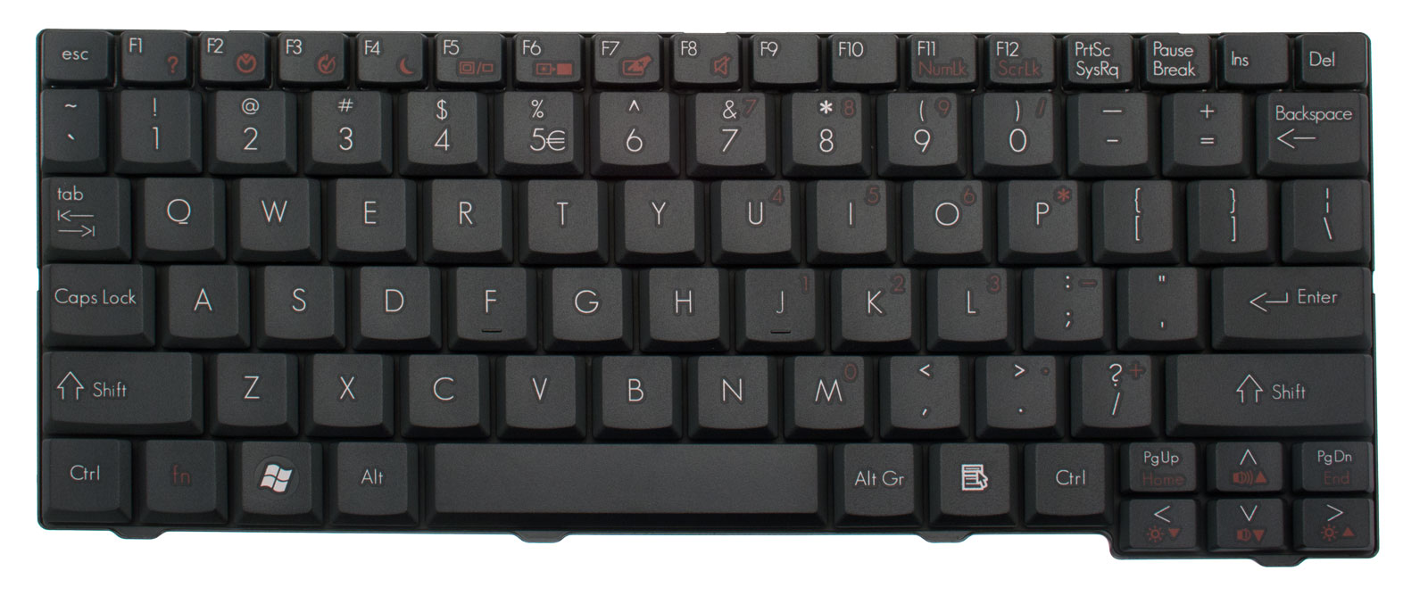 Gateway Tastatur US-Int. (US) Gateway LT20 Serie (Original)