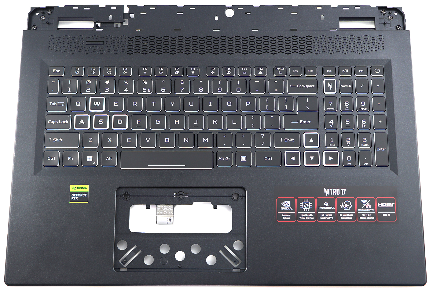 Acer COVER.UPPER.W/KB.US-INT Nitro 17 AN17-42 Serie (Original)