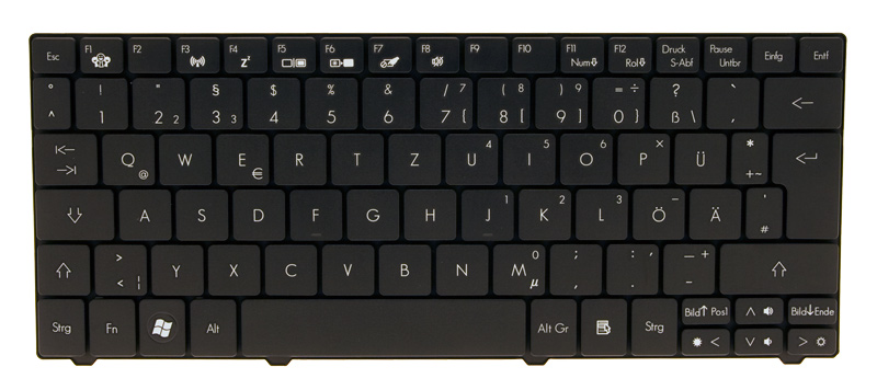 Gateway Tastatur deutsch (DE) schwarz Gateway LT32 Serie (Original)