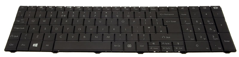 Gateway Tastatur englisch (GB) schwarz Gateway NV50A Serie (Original)