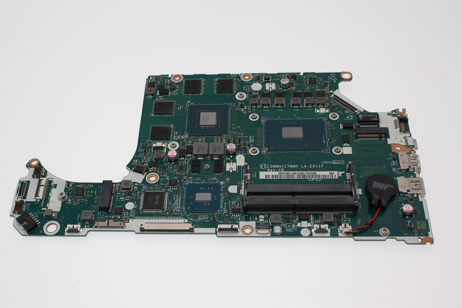 Acer Mainboard W/CPU.I5-7300HQ.DIS.GTX1050.4GB Aspire Nitro 5 AN515-51 Serie (Original)