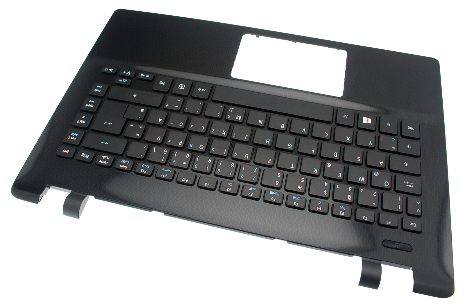 Acer Tastatur deutsch (DE) + Top Case schwarz Aspire E5-411 Serie (Original)