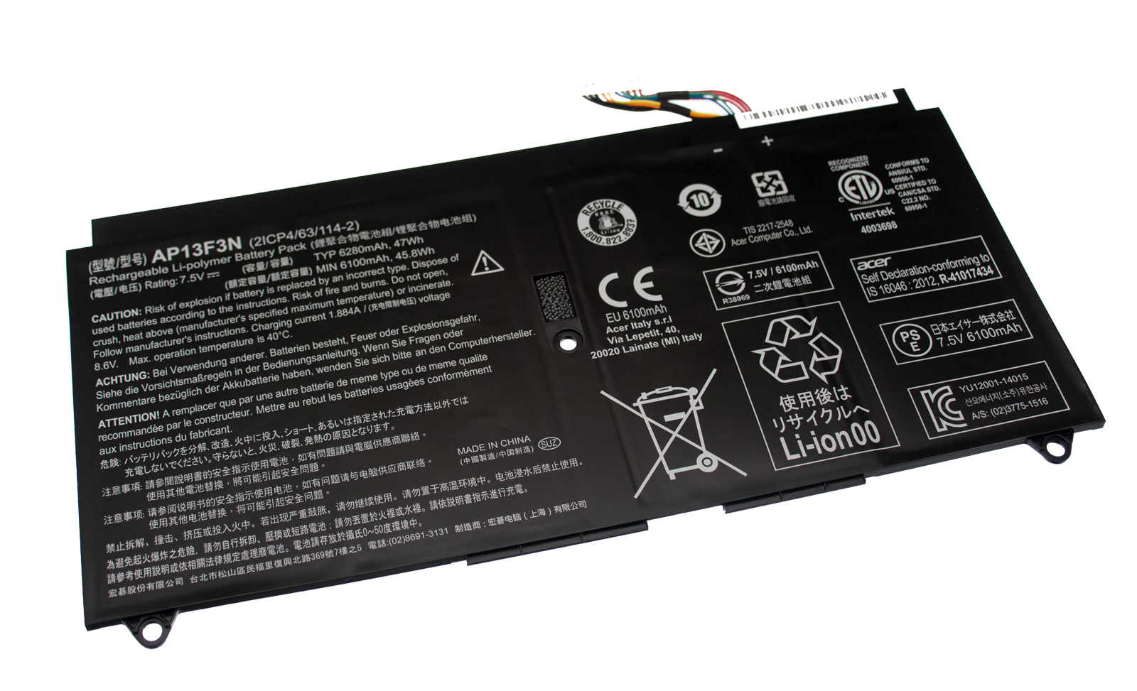 Acer Akku / Batterie 6280mAh Aspire S7-393 Serie (Original)