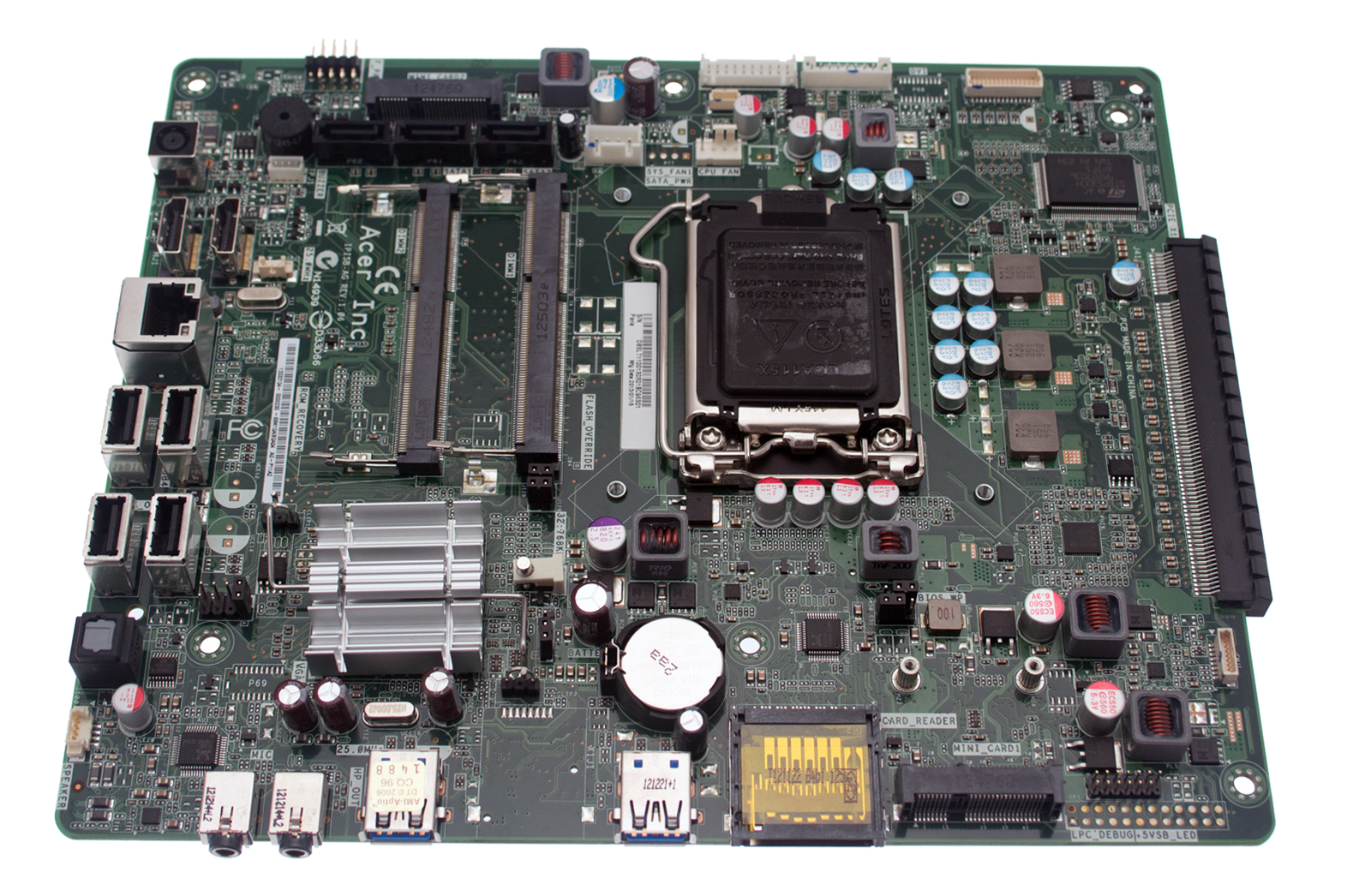 Acer Mainboard H61.W/MCR/USB3.0/SPIDF Aspire ZS600 Serie (Original)