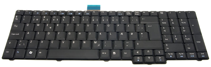 Acer Tastatur dänisch (DK) Aspire 7530G Serie (Original)