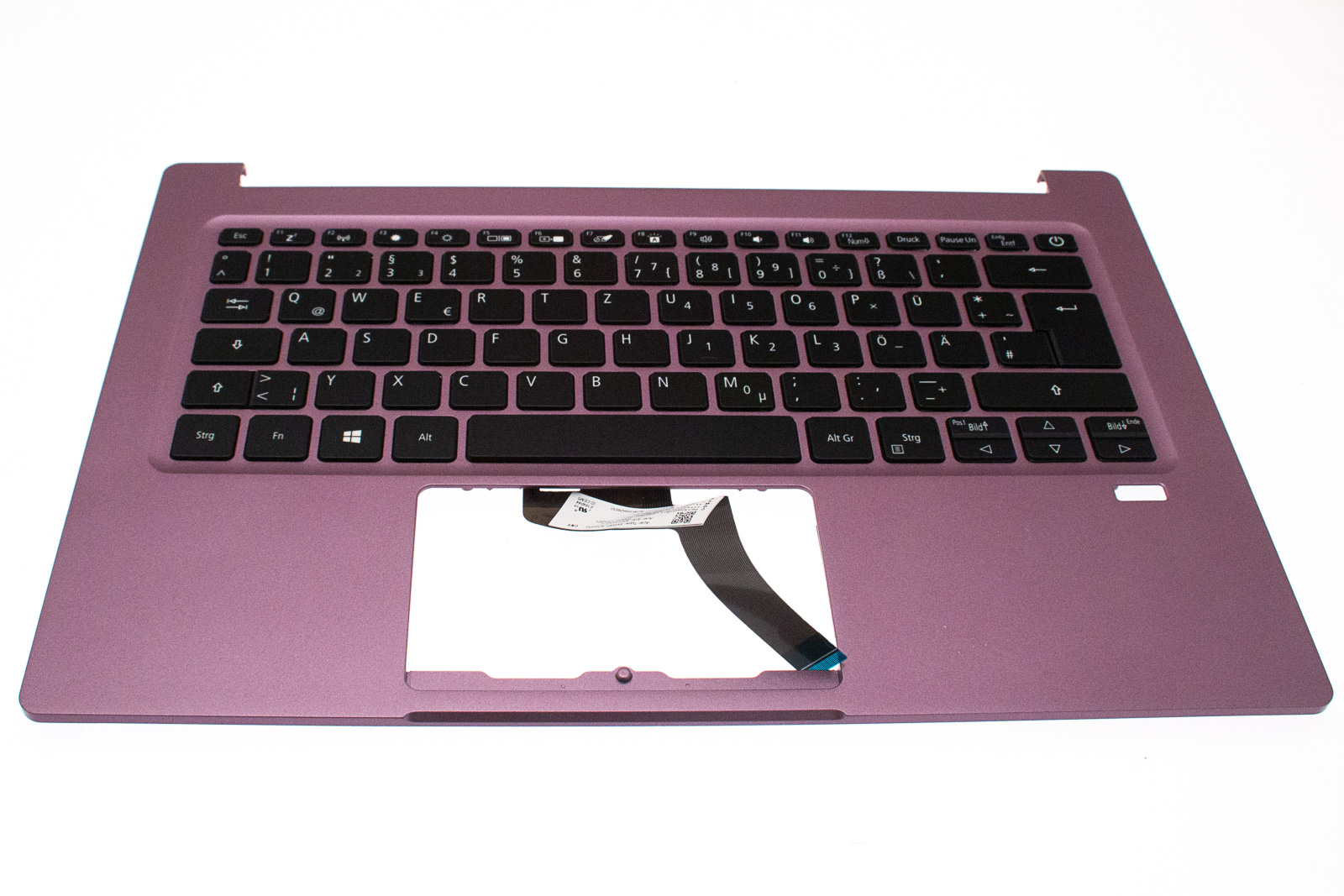 Acer Tastatur beleuchtet Deutsch (DE) + Top case lila / schwarz Swift 3 SF314-42 Serie (Original)