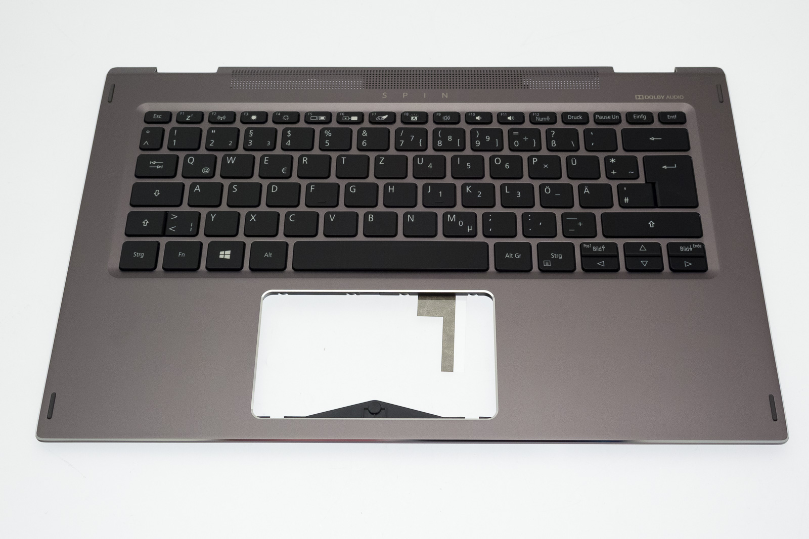 Acer Tastatur Deutsch (DE) + Top case grau Spin 5 SP513-53N Serie (Original)