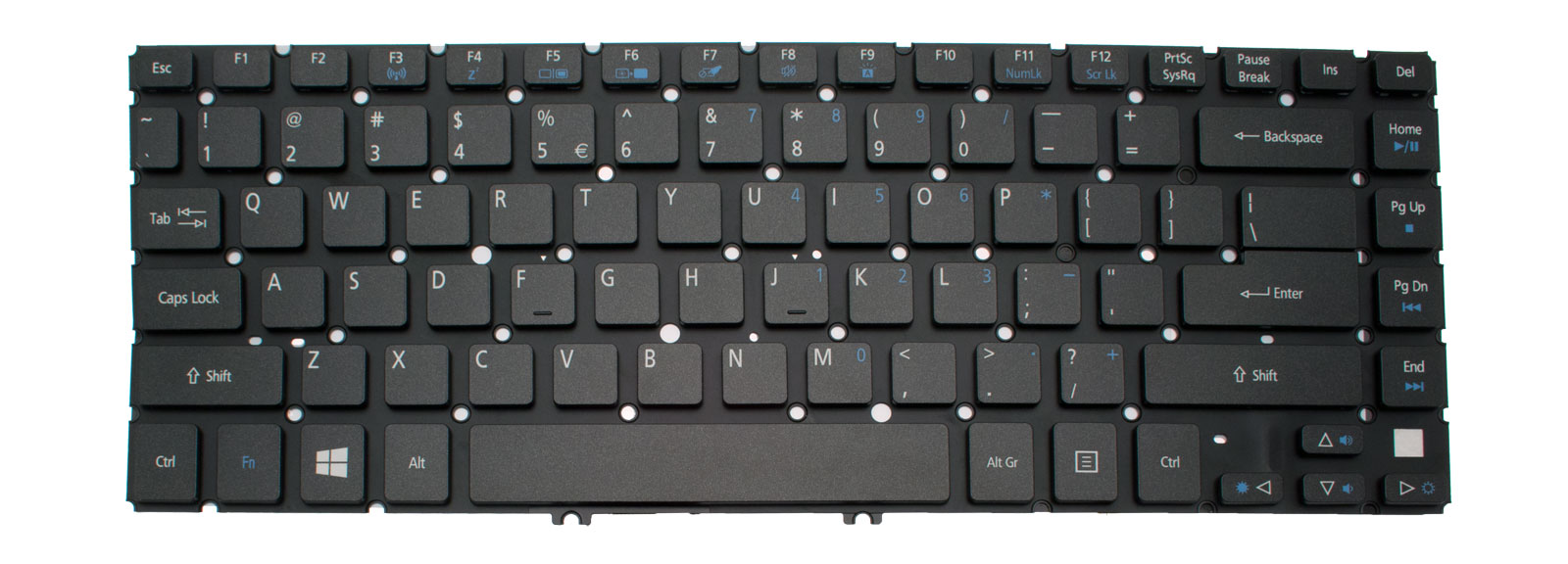 Acer Tastatur US-Int. (US) schwarz Aspire M5-481G Serie (Original)