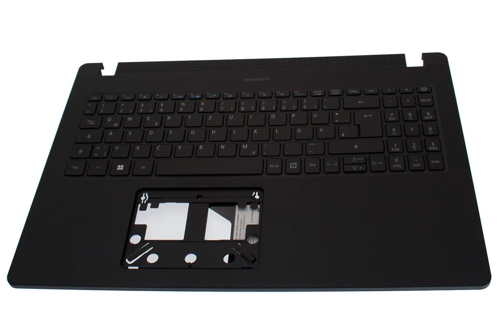 Acer Tastatur beleuchtet Deutsch (DE) + Top case schwarz TravelMate P2 P215-53 Serie (Original)