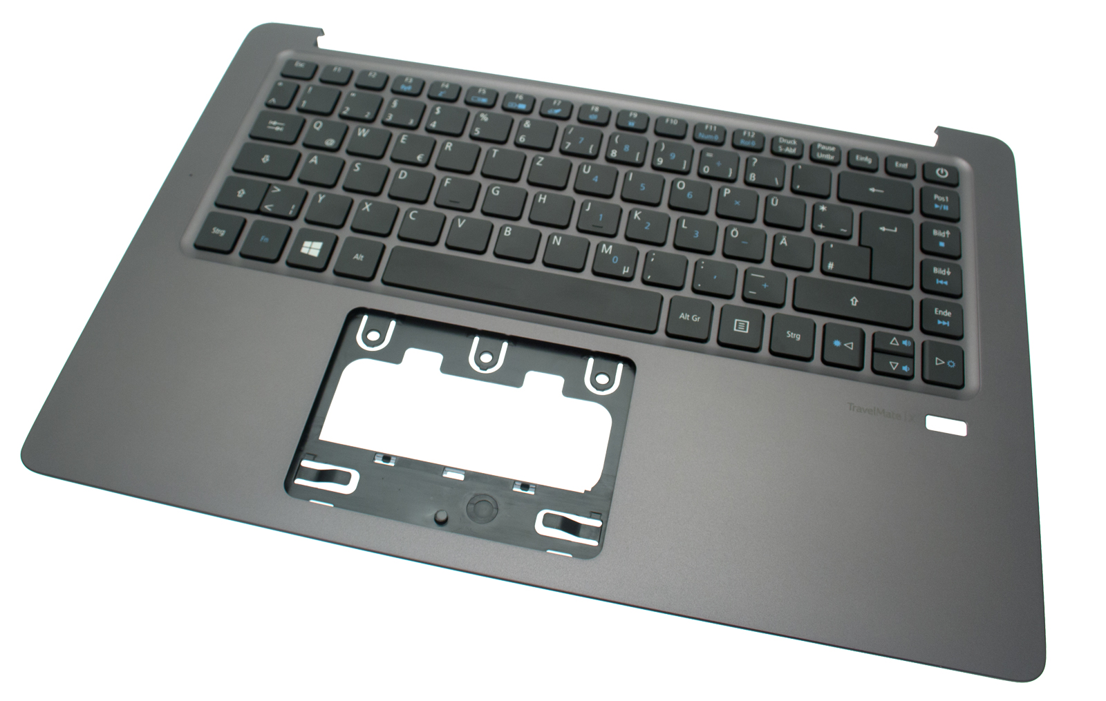 Acer Tastatur deutsch (DE) + Topcase grau TravelMate X349-G2-M Serie (Original)