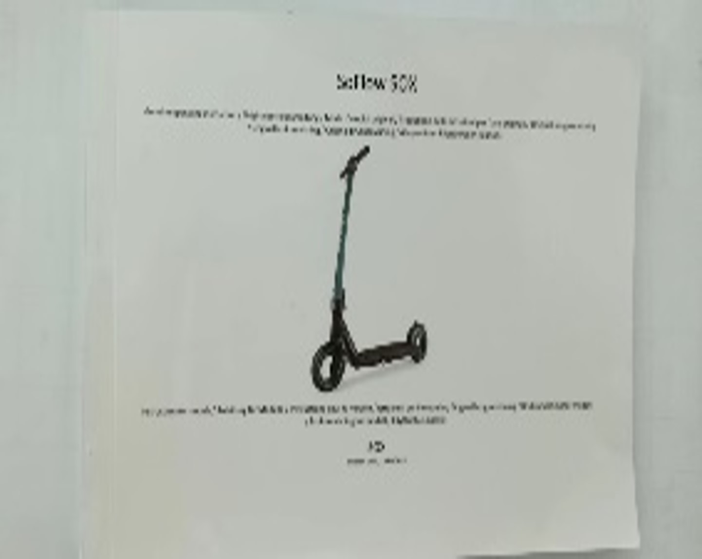 SOFLOW Anleitung SOX (Original)