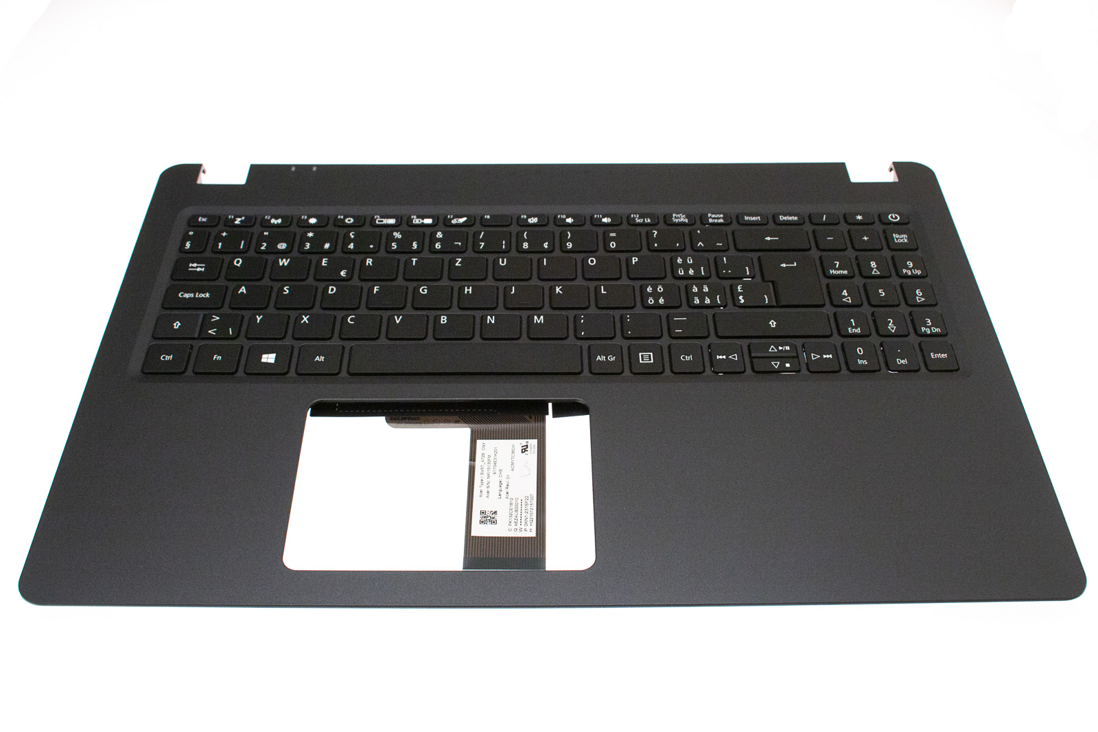 Acer Tastatur Schweiz/Deutsch (CH) + Top case schwarz Aspire 5 A515-43 Serie (Original)